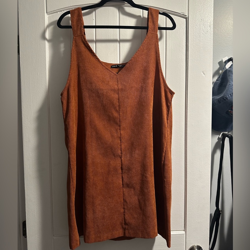 Size Large SHEIN corduroy, v neck dress